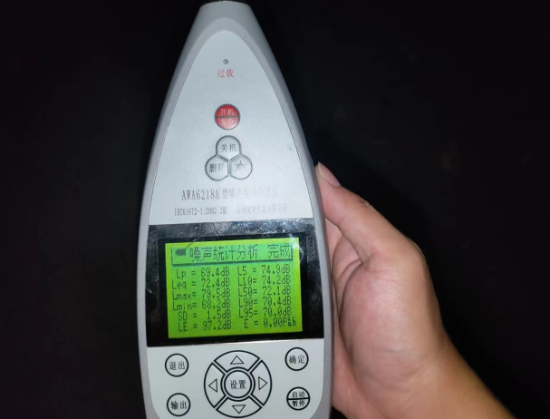 夜间环境噪声测试顺利完成